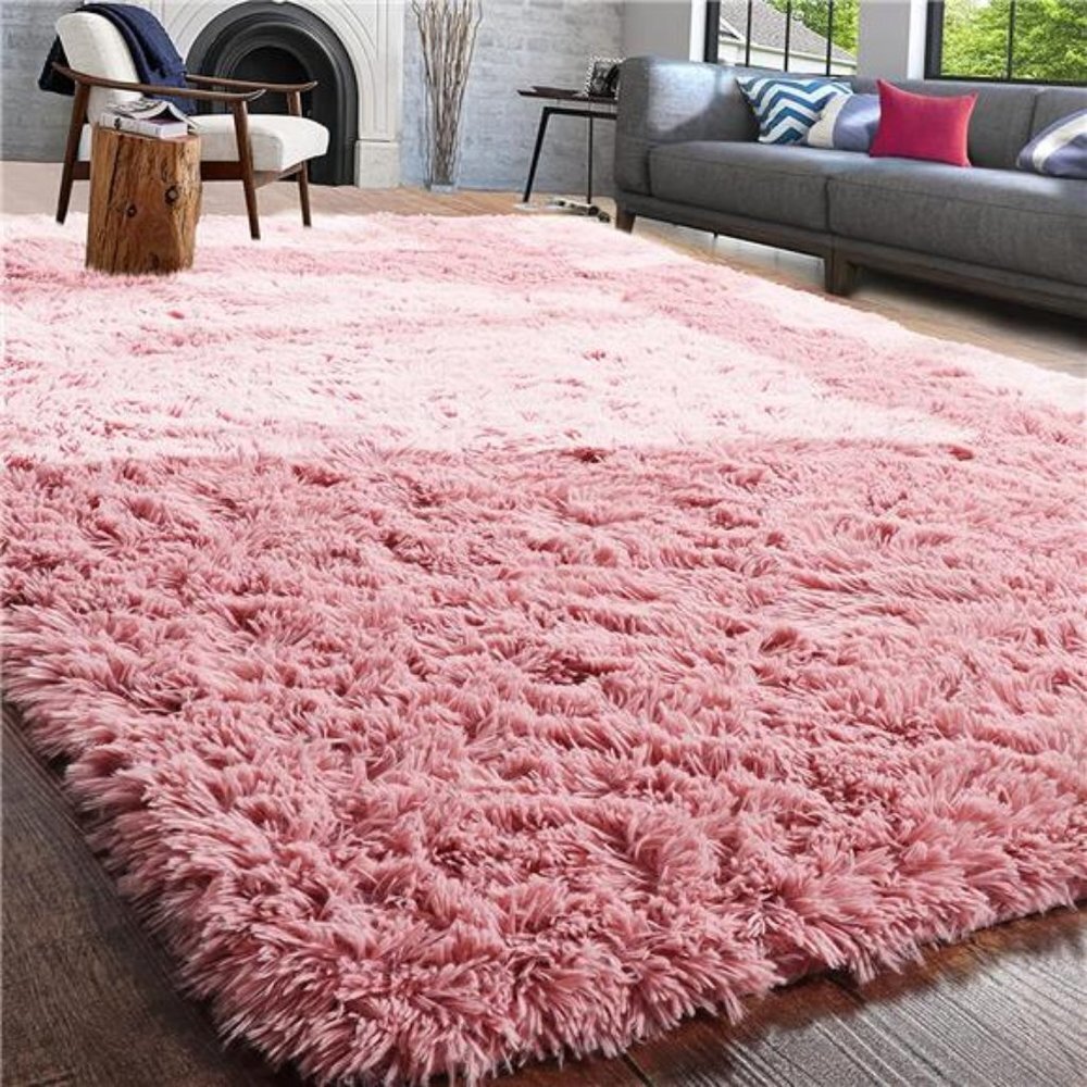 New Pink Soft Fully Area Rug